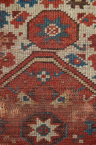 Turkish Fethiye/Makri rug fragment. Classic Makri prayer rug. It has wonderful details and very nice colours. I believe it could be an early example.         