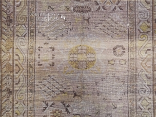 KHOTAN RUG FROM THE 1880's



355cm X 218cm

woll on cotton

in very good condition                     