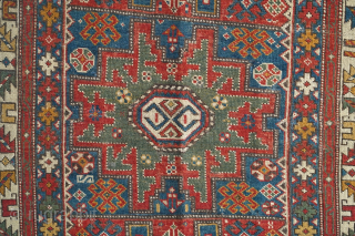 Antique Leshghi Star rug. 3'1" x 5'5" or 94 x 165cm. Please contact me at: Steven.malloch@gmail.com or gerrerugs@gmail.com               