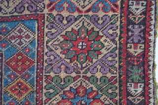 Early 1800s Mudjur prayer rug. 5'3" x 4'7" or 260 x 140cm. Contact me at steven.malloch@gmail.com or gerrerugs@gmail.com               