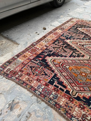 Antique Shirvan rug. Really charming piece. 
3'9" x 5'1"                        