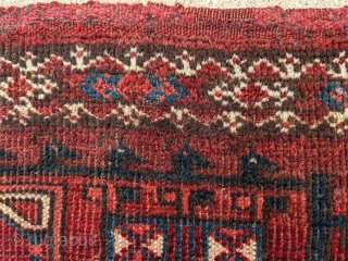 Antique Ersari medallion jallar. 2'1" x 5'5". Some low and medium pile. Cheers.                    