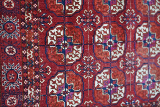 Antique small Tekke wedding rug. It's very pliable and folds like a cloth. Some wear. Please contact me at Steven.malloch@gmail.com or gerrerugs@gmail.com for questions or purchase. Cheers!      