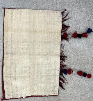 Pair of early 1900s Turkmen chuvals. Both are in great condition. 2'4" x 3'9".                   