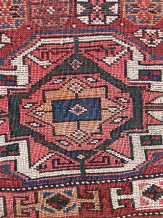 Antique Quchan Kurdish bag face. Natural dyes, beautiful piece. 54x54cm or 1'9" x 1'9"                   