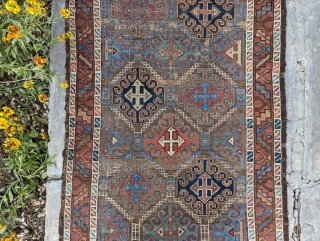Colorful Kurdish Baluch rug. Natural dyes, original selvedge. Available. Contact: gerrerugs@gmail.com or steven.malloch@gmail.com                    