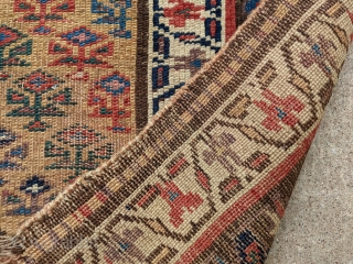 Antique NW Persian Kurdish runner. 3'4" x 13'5". Beautiful colors and diagonal coloring. Overall in great usable shape one old repair.

Cheers.            