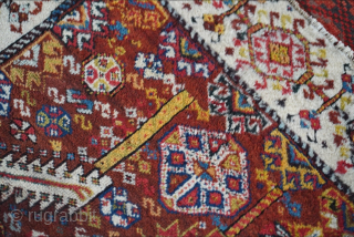 Mid 19th century Shekarlu rug is from the Jim Dixon collection. It has very thick pile.

5x7ft or 152 x 214cm

Contact me at steven.malloch@gmail.com or gerrerugs@gmail.com for purchase or questions. Cheers.   