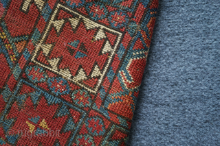 Antique Ersari Beshir snake rug, 3rd quarter 19th century or earlier. 8'3" x 5'8" or 252 x 172cm. The photos include inside and outdoor photos. Message me for more info or purchase  ...