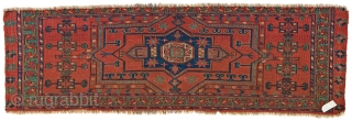 Mid 19th century Ersari trapping. 158 x 48 cm or 5' 2" x 1" 7" Published: The Oriental Rug Collection of Jerome and Mary Jane Straka 1978, No. 37.    