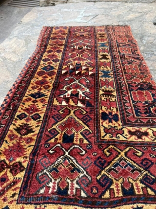 Nice 19th century Ersari Beshir fragment. Full pile with great color and soft wool.                   