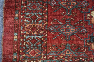 Antique Ali Eli chuval. Peter Poullada had a good article in Hali 148 and classified them as the Ali Eli tribe, one of the Lebab Turkmen, a non Ersari group living in  ...