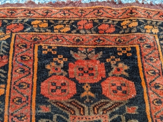 Beautiful kapanuk or jallar door hanging. 4'7" x 4'10" (bottom of tassles). It may not be antique but I don't know the origin exactly. I thought possibly Kurdish based on design. I  ...