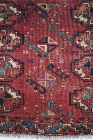 Mid 19th century Ersari, small chuval or mafrash. It's a charming piece. No repairs. Please contact me at steven.malloch@gmail.com or gerrerugs@gmail.com for purchase or questions. Please don't use Rugrabbits system as it's  ...
