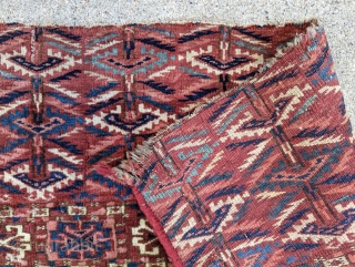 19th century Tekke chuval fragment. Quite old piece. 1'6" x 3'11"                      