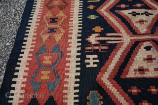 Antique Armenian Caucasian Kilim. Incredible tight weave and great colors. It's from a rare group of kilims.

Sourced from a village near Tusheti, Georgia. Let me know if you need more info and  ...