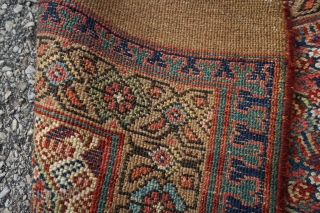 Antique camel wool Sarab Runner, dated 1874. Beautiful colors and lattice design. Rare with the date.

10ft 4in x 33in

Cheers!              