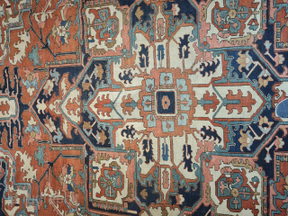 ANTIQUE PERSIAN HERIZ SERAPI GOOD CONDITION SIZE:380x290 CM                         