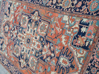 ANTIQUE PERSIAN HERIZ SERAPI GOOD CONDITION SIZE:380x290 CM                         