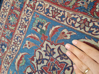 ANTIQUE PERSIAN ISFAHAN KURK  OVERSIZE 560X370 CM PLEASE ASK FOR MORE INFO                    