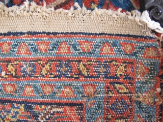 A Senneh rug, late nineteenth century. Very good overall condition for age. Size is 103cm x 63cm. 40.55" x .24.8"             