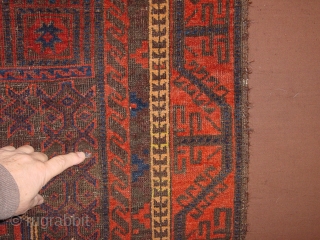 1880 fine baluch prayer rug, some corosion, great natural colors, original kelimendings and original fine selvedges, no repairs
93x140cm
3.1x4.7ft               