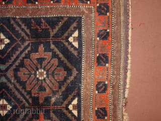 around 1860 baluch northwest persia with fabulous natural colors, great fineness, some tiny repairs, 

77x76cm
2.6x2.5ft                  