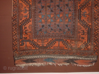 wonderful drawing, great sized baluch tentrug 1880, three very tiny holes, wonderful detail, great natural colors, the width of headends differ 3 inch, no stains
flat laying
104(95)x 193cm
3.5(3.2)x6.4ft      