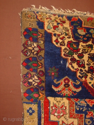 fabulous very antique 1870? wagireh anatolian, Kirsehir? silky shiny wool, all wool, fabulous natural colos, no repairs, some corosion in the walnut, minimal wear, oiginal headends and selvedges, great pile, very rare  ...