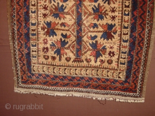 wonderful antique baluch prayer rug  , is has some small several repairs, due to old local mothbite, no stains, headends secured, flat lying
66x131cm
2.2x4.4ft         