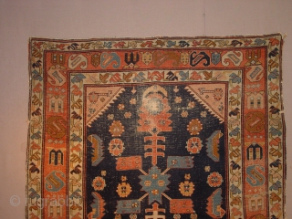 oldest karabagh caucasian, I have seen, wonderful drawing, great natural colors, it has wear as is clear, no repairs!
maybe 1860 or so

136x202cm

4.5x6.7ft
           