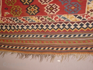 Wonderful antique QASHQAY KILIM  all fabulous natural colors, one very small repair, no stainbs, no fading at all, simply gorgeous, see also my eBaypages
groen7groen
240x160cm without tassels
8x5.3ft without tassels, one tassel is  ...