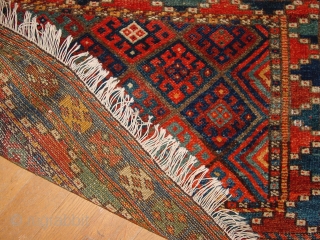 wonderful large 1880 jaff kurdish bagface 

great natural colors, all ends secured, clean
one tiny professional headends repairs

62x100cm
2.1x3.3ft without the fringes             