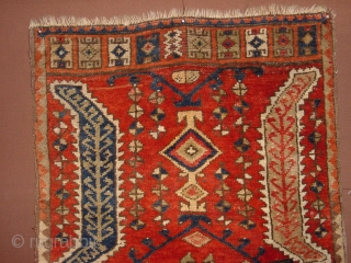 central anatolian ca 1880 full pile, konya. yastic, 63x99cm at its widest,  2.1x3.3ft , no repairs
                