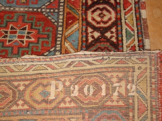 fabulous generous antique moghan long rug, great all natural colors, one small side patch repair, and some corroded brown is rewoven, complete original selvedges and headends, no tears, no holes, no stains,  ...