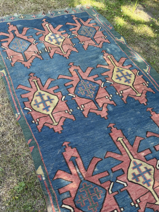 Fantastisch antique 1830
Kuba kelim flatweave
                            