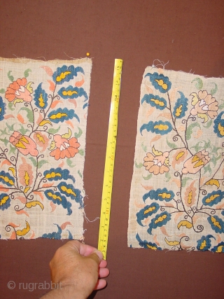 2 WONDERFUL ANTIQUE 1850 OTTOMAN SASH FRAGMENTS SILK EMBROIDED, no stains, no damages
                    