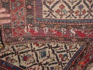 GORGEOUS FINE 1870 ANTIQUE CAUCASIAN MARASALI PRAYER RUG
some wear, no repairs, no holes, no stains, very fine quality, 
122x140cm
4.1x4.7ft              