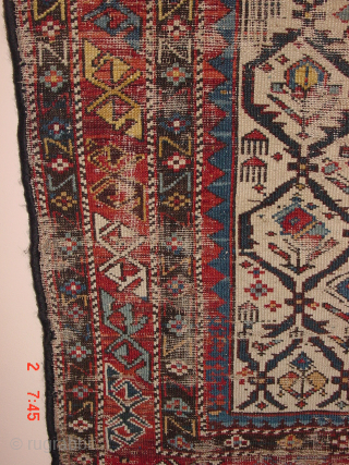 GORGEOUS FINE 1870 ANTIQUE CAUCASIAN MARASALI PRAYER RUG
some wear, no repairs, no holes, no stains, very fine quality, 
122x140cm
4.1x4.7ft              