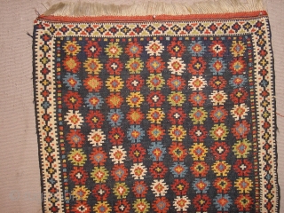 In mint condition, antique Azeri? kilim flatweave panel
49x87cm
1.6x2.9ft                         