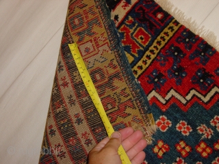 fabulous 200m y old konya rugfragment, clean, fabulous natural colors, great pile
107x48cm
3.6x1.6ft                     