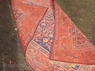 fabulous pre 1900 antique bidjar rug , all wool!!! superbe natural colors, complete headends, no stains, no tears, no holes, no repairs           