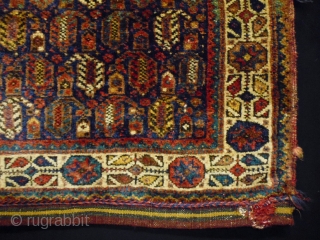 Nomad Afshar Boteh
Size: 67x59cm (2.2x2.0ft)
Natural colors, made in circa 1910                       