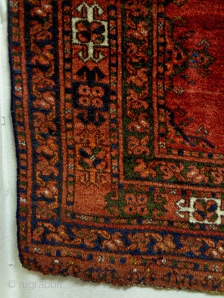 xxl Fine Turkmen Kizilayak Cuval
Size: 185x110cm (6.2x3.7ft)
Natural colors, made in circa 1910, there is low pile at some small areas (see picture 10 and 11)        