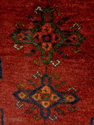 xxl Fine Turkmen Kizilayak Cuval
Size: 185x110cm (6.2x3.7ft)
Natural colors, made in circa 1910, there is low pile at some small areas (see picture 10 and 11)        