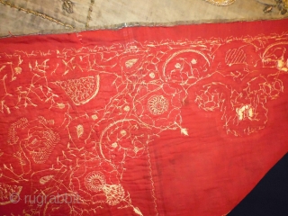 1880 Ottoman Textile
Size: 110x112cm (3.7x2.7ft)
Gold thread                           