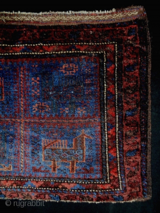 Baluch Bagface
Size: 63x47cm (2.1x1.6ft)
Natural colors, made in circa 1910                        