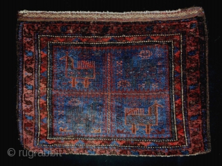 Baluch Bagface
Size: 63x47cm (2.1x1.6ft)
Natural colors, made in circa 1910                        
