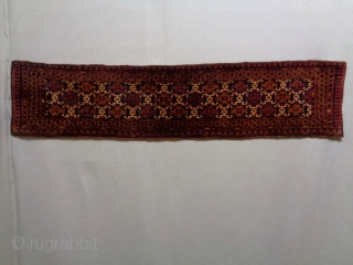 Ersari Bashir Penjerelik
Size: 133x30cm (4.4x1.0ft)
Natural colors, made in circa 1910                       