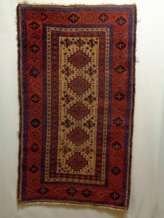 Turkish Knot Baluch
Size: 96x165cm
Natural colors, camel hair, made in period 1910                      